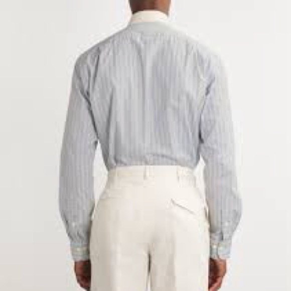 Polo Ralph Lauren Club Collar Striped Shirt Polo Fine Shirting Harrods Exclusive - Picture 5 of 12